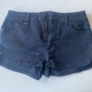 Black Denim Shorts